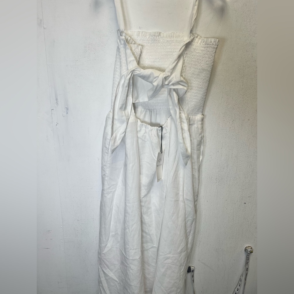 Wayf Smocked Tie Back Maxi  Dress - Picture 5 of 9